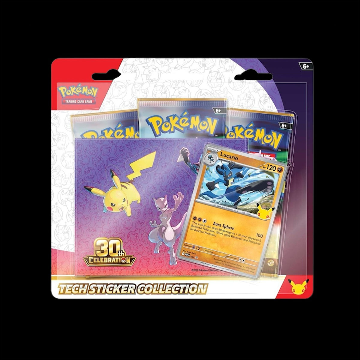 Pokémon 30th Celebration Tech Sticker Collection