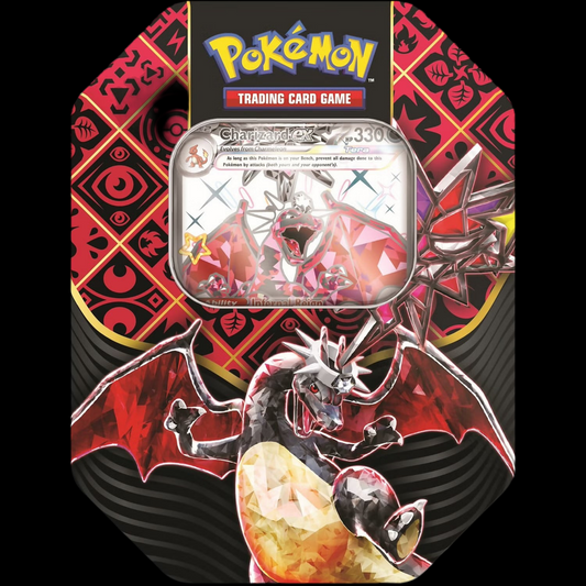 Pokémon Paldean Fates Charizard Tin