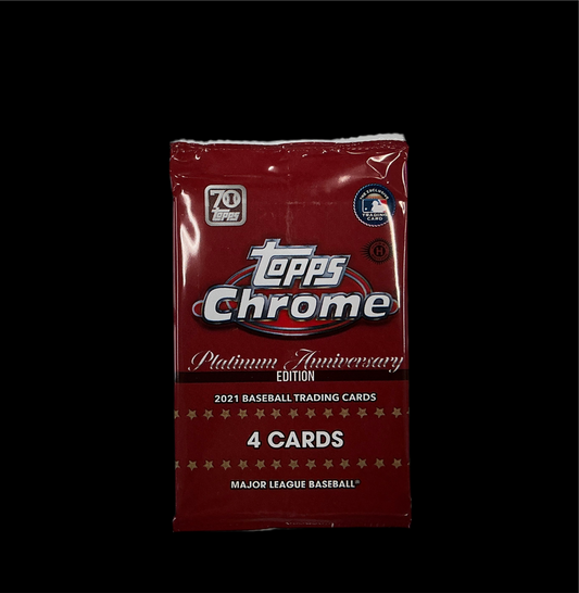 Topps Chrome Platinum Anniversary MLB Hobby Pack 2021