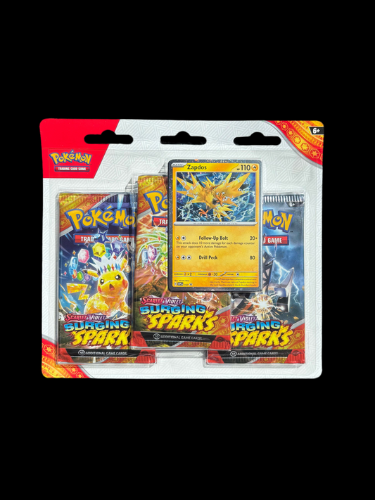 Pokémon Scarlet & Violet Surging Sparks 3 Pack Blister