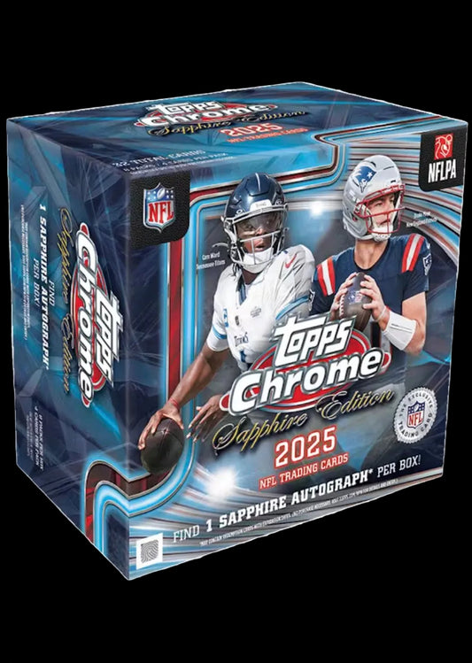Topps Chrome NFL Sapphire Hobby Box 2025